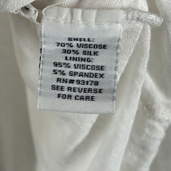 Belle France Silk Blend Top Women Small Floral Cold Shoulder Fairy Boho Romantic - Picture 9 of 16